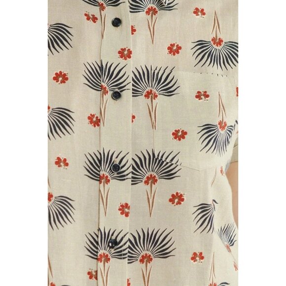 Bridge & Burn The bea Shirt Top Short Sleeve Buttondown Floral Printed M 283550 - Picture 11 of 13